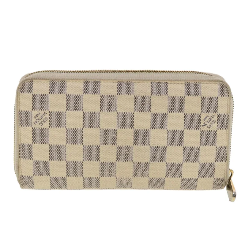 LOUIS VUITTON Damier Azur Zippy Organizer Long Wallet N60012 LV Auth 39889