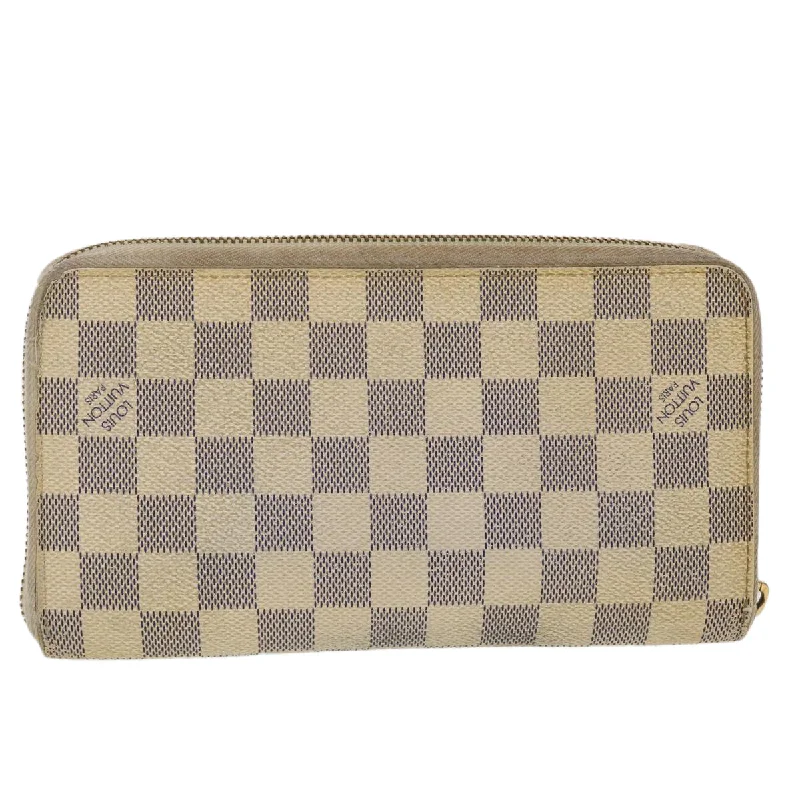 LOUIS VUITTON Damier Azur Zippy Organizer Long Wallet N60012 LV Auth 44962