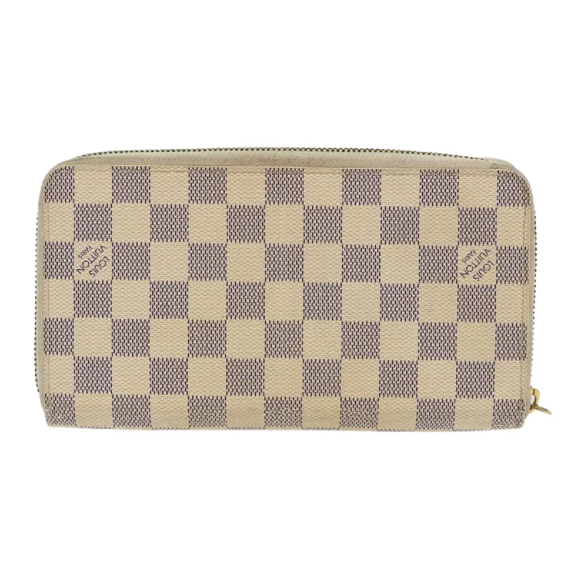 LOUIS VUITTON Damier Azur Zippy Organizer Long Wallet N60012 LV Auth th3873