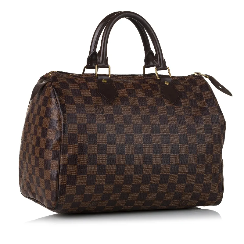 Louis Vuitton Damier Ebene Speedy 30 (SHG-35537)