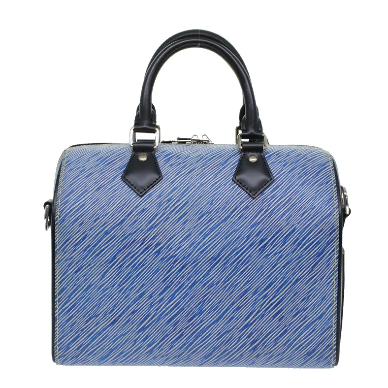 LOUIS VUITTON Epi Speedy Bandouliere 25 Hand Bag Blue M51280 LV Auth fm2466