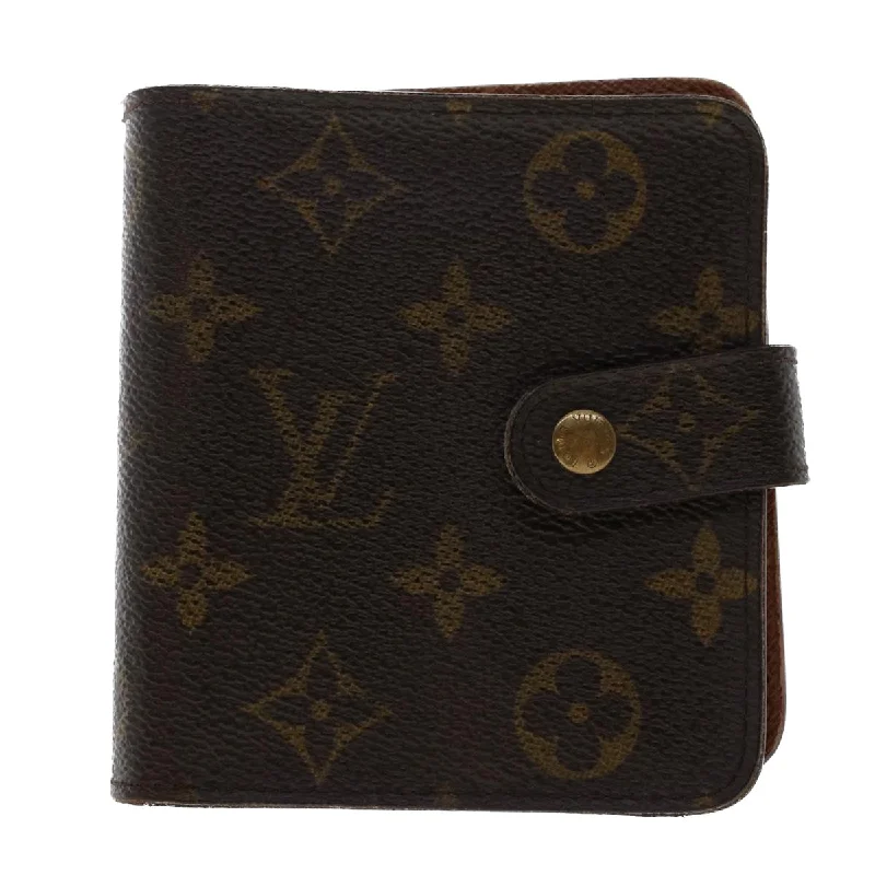 LOUIS VUITTON Monogram Compact Zip Wallet M61667 LV Auth 49879