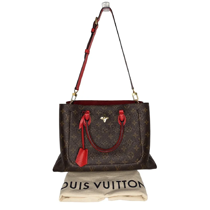 Louis Vuitton Monogram Flower Zipped Tote Coquelicot