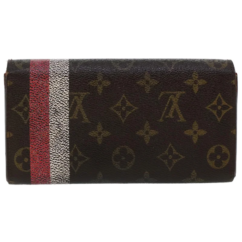 LOUIS VUITTON Monogram Groom Portefeiulle Sarah Long Wallet M60034 Auth bs6106