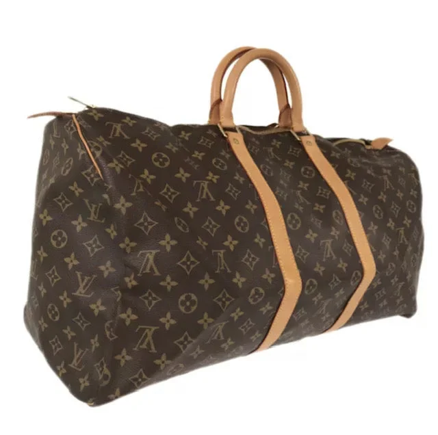 LOUIS VUITTON MONOGRAM KEEPALL 55 TRAVEL BAG