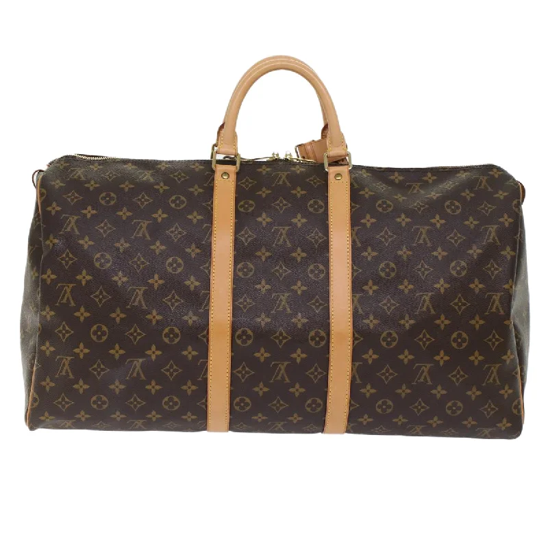 LOUIS VUITTON Monogram Keepall 55 Boston Bag M41424 LV Auth tb819