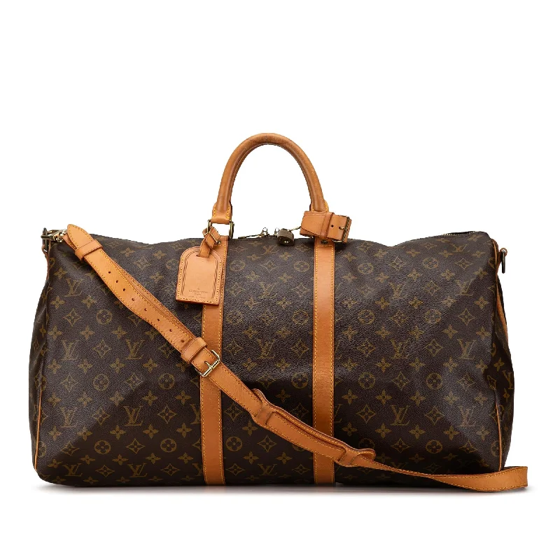 Louis Vuitton Monogram Keepall Bandouliere 55 (SHG-akUzro)