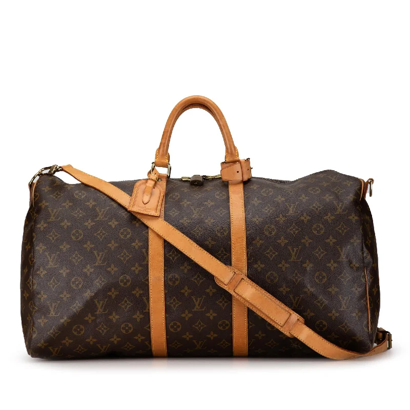 Louis Vuitton Monogram Keepall Bandouliere 55 (SHG-hgNPqQ)