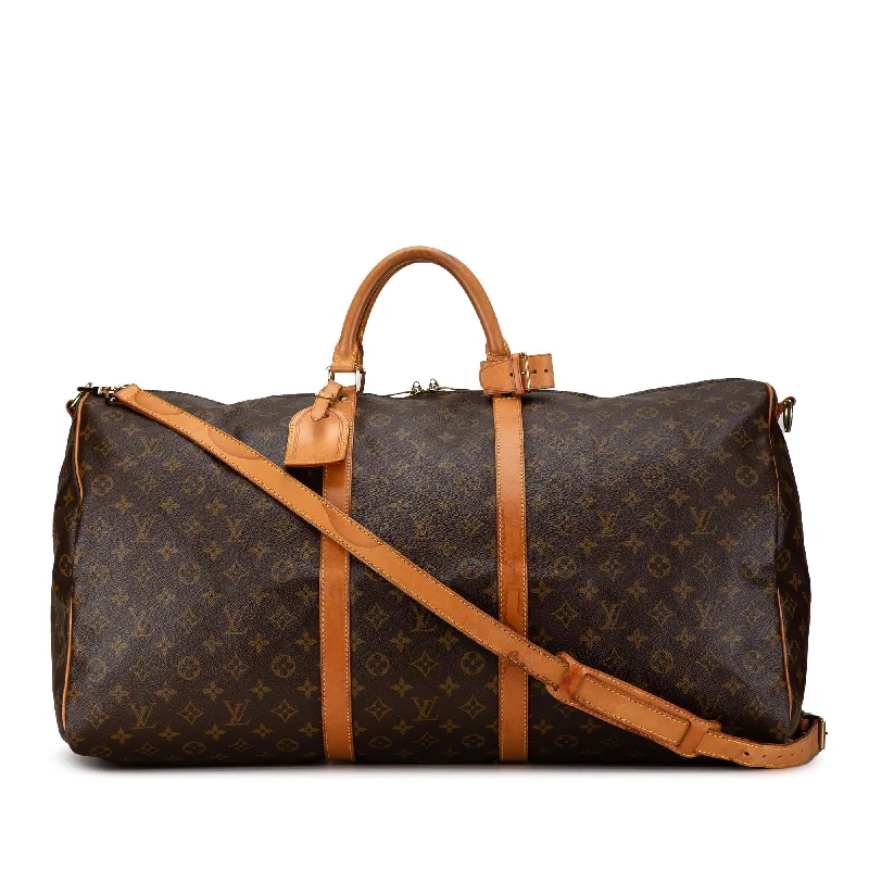 Louis Vuitton Monogram Keepall Bandouliere 60 (SHG-0UiiAY)