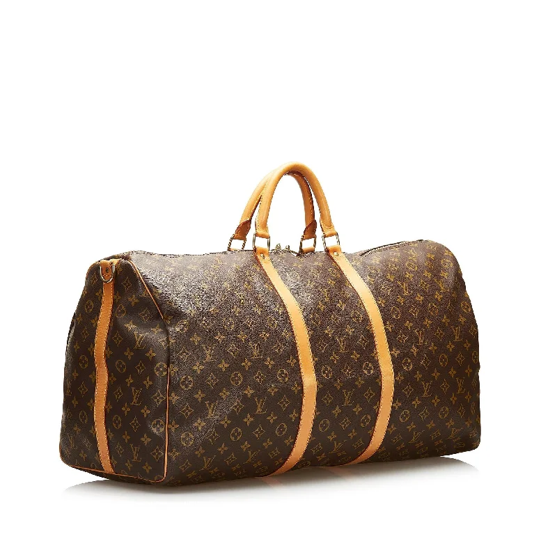 Louis Vuitton Monogram Keepall Bandouliere 60 (SHG-36022)