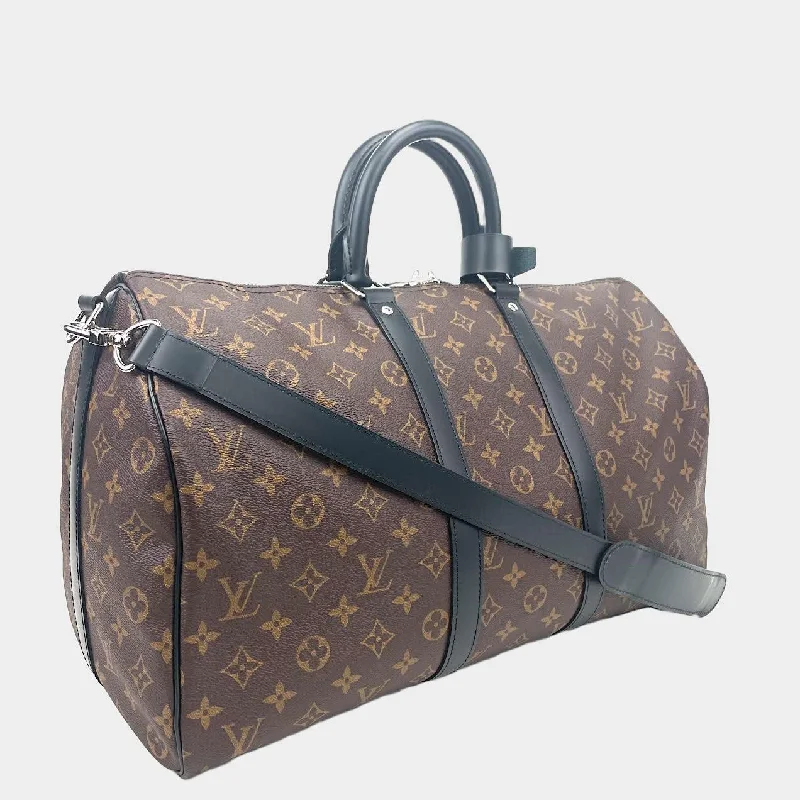 LOUIS VUITTON Monogram Macassar Keepall Bandoulière 45