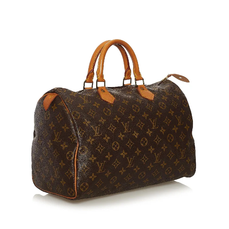 Louis Vuitton Monogram Speedy 35 (SHG-37262)