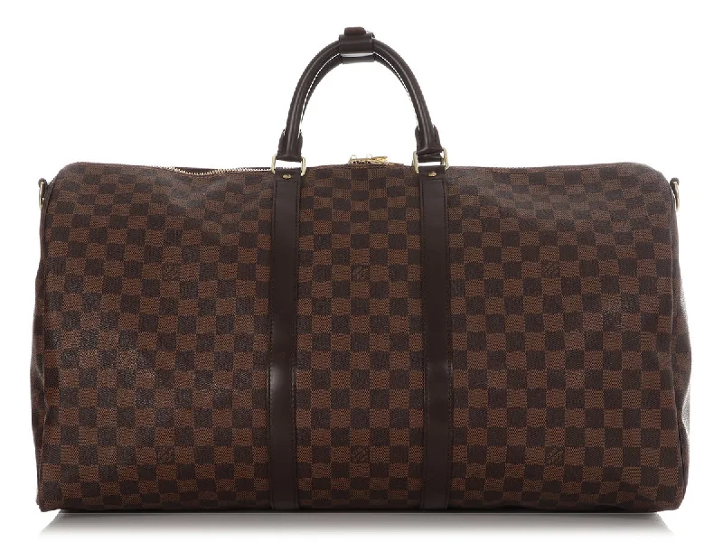 Louis Vuitton Damier Ebène Keepall Bandoulière 55